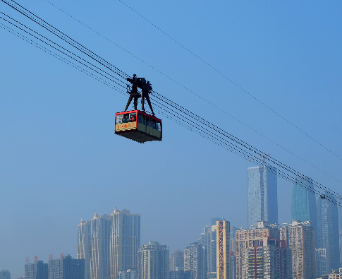 重庆主城必去十大景点之一长江索道