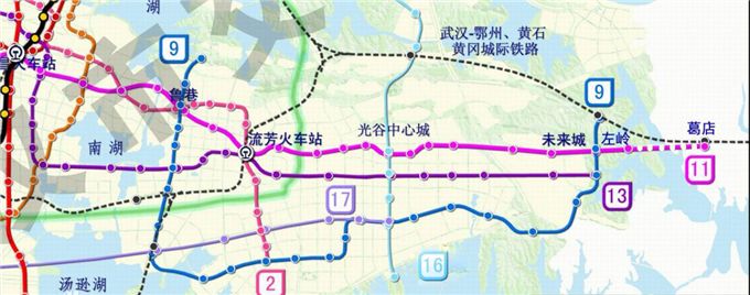 光谷地铁规划最新进展 29号线与原9号线规划基本一致