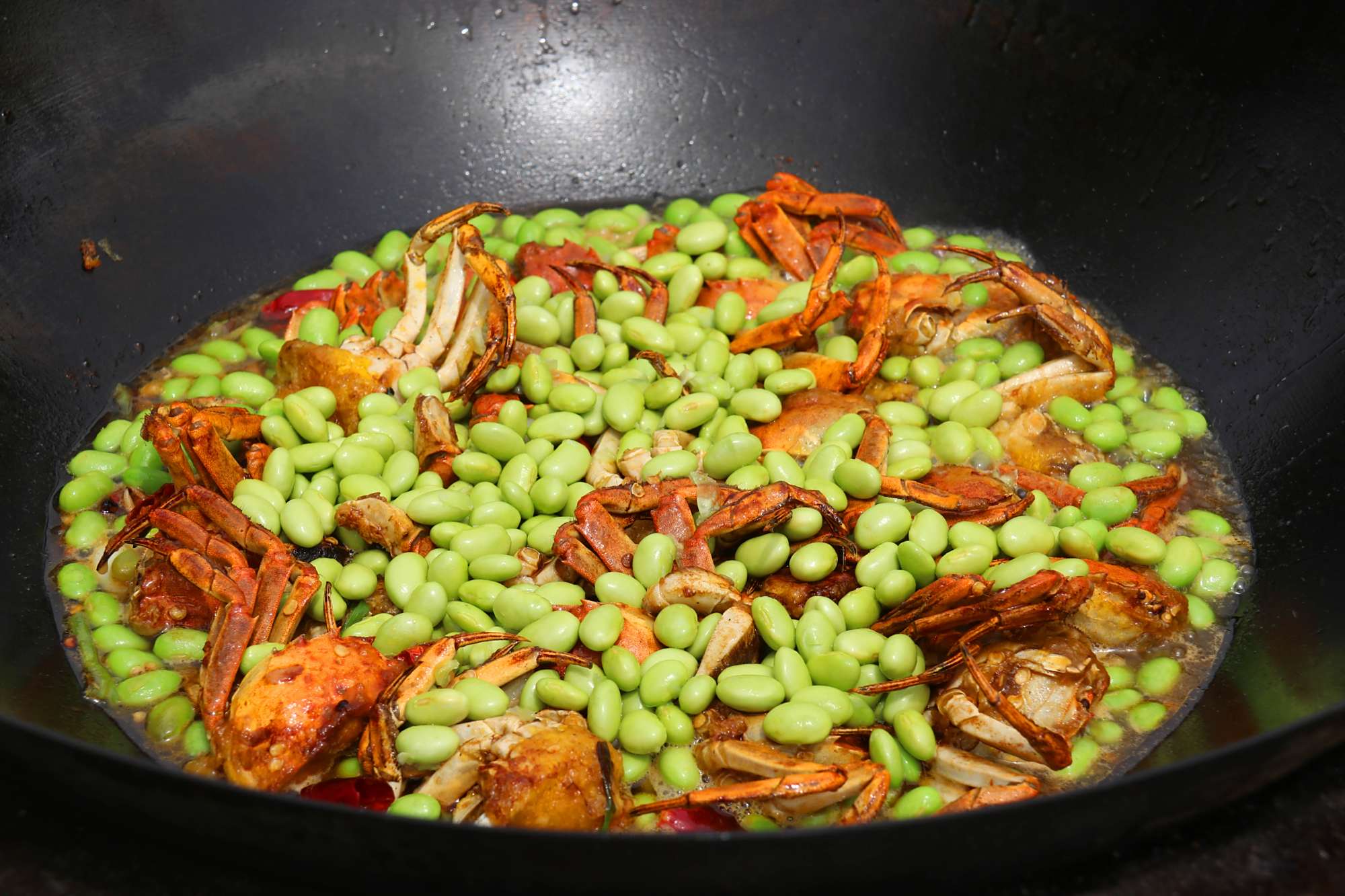 秘制香辣毛豆蟹,你没有吃过的绝佳风味,学会就赚到了