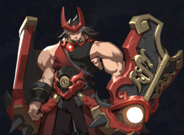 王者荣耀:廉颇新模型曝光,是一位像程咬金一样的肌肉男!