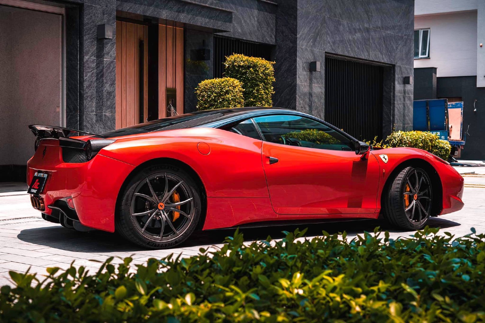 法拉利458与430,迷人的红色法拉利!