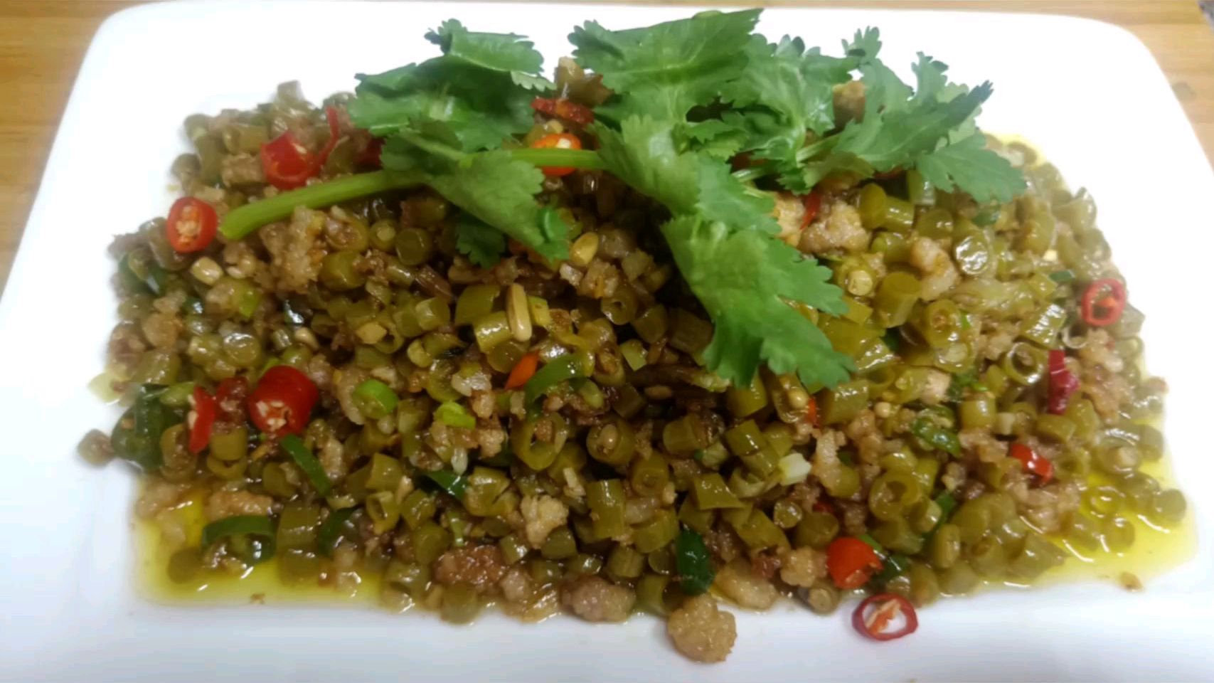 厨师长教你:川菜特色下饭菜,泡豇豆这样做,简单易学,巴适得板