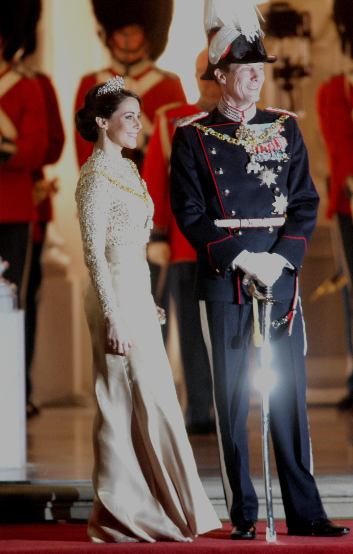 丹麦王室成员在2019年新年到来的宴会