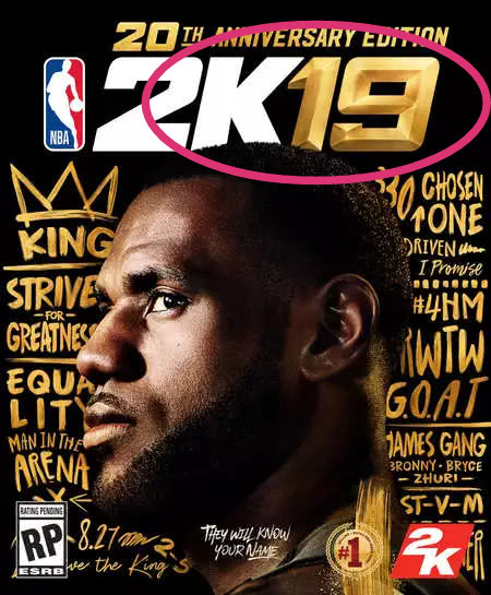 詹姆斯荣登nba2k19封面人物!一图力证仍是联盟第一人