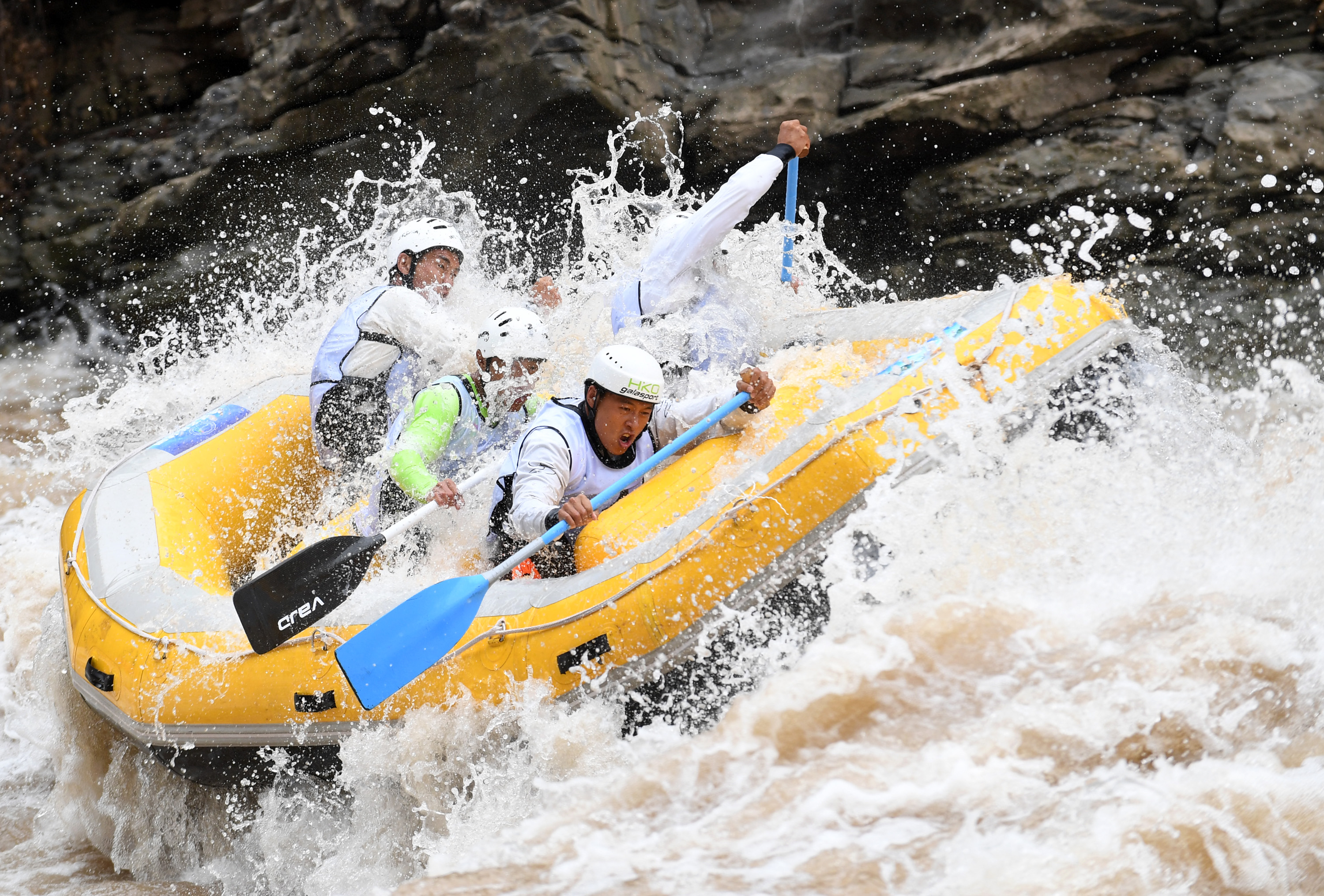贵州仁怀:赤水河谷竞漂流(5)
