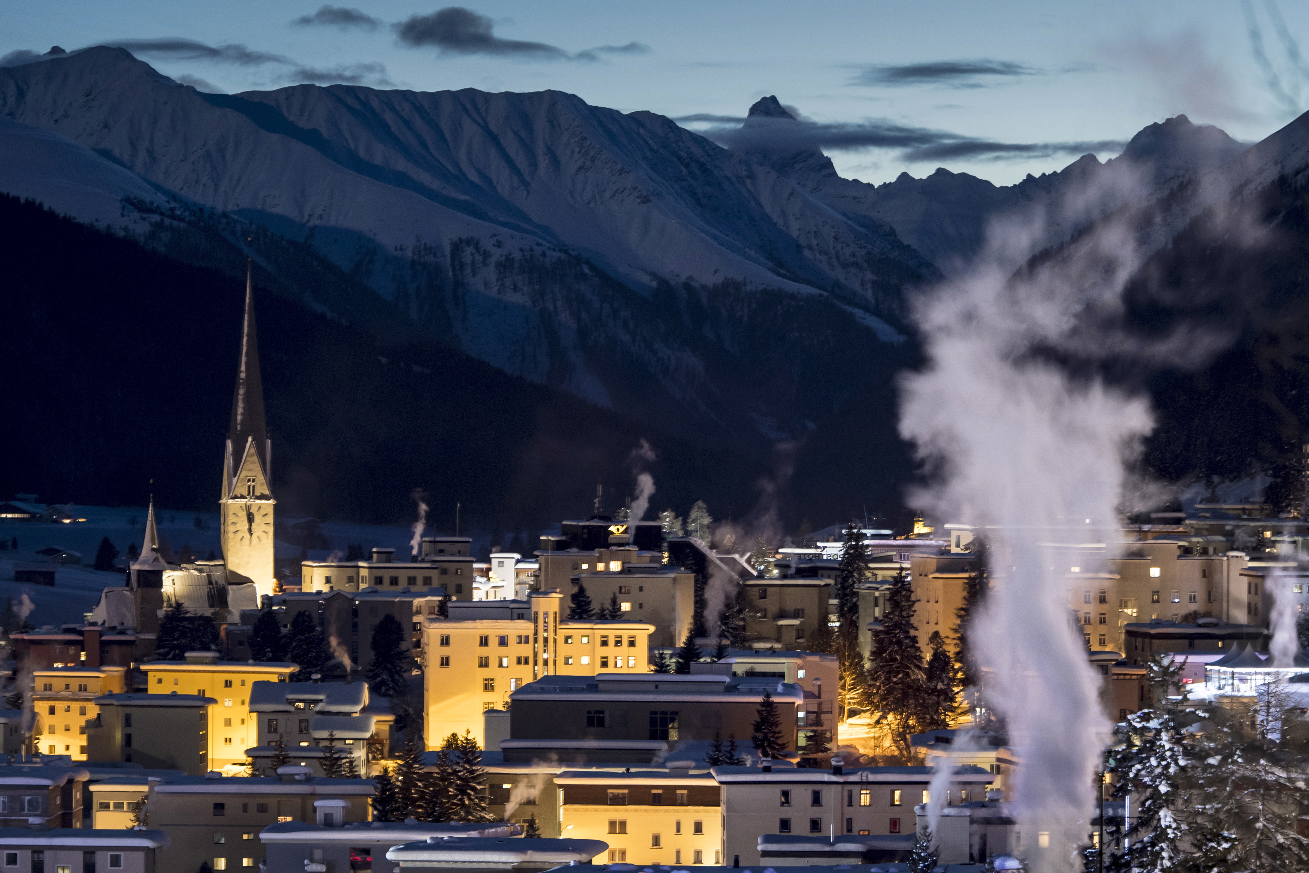 达沃斯夜景