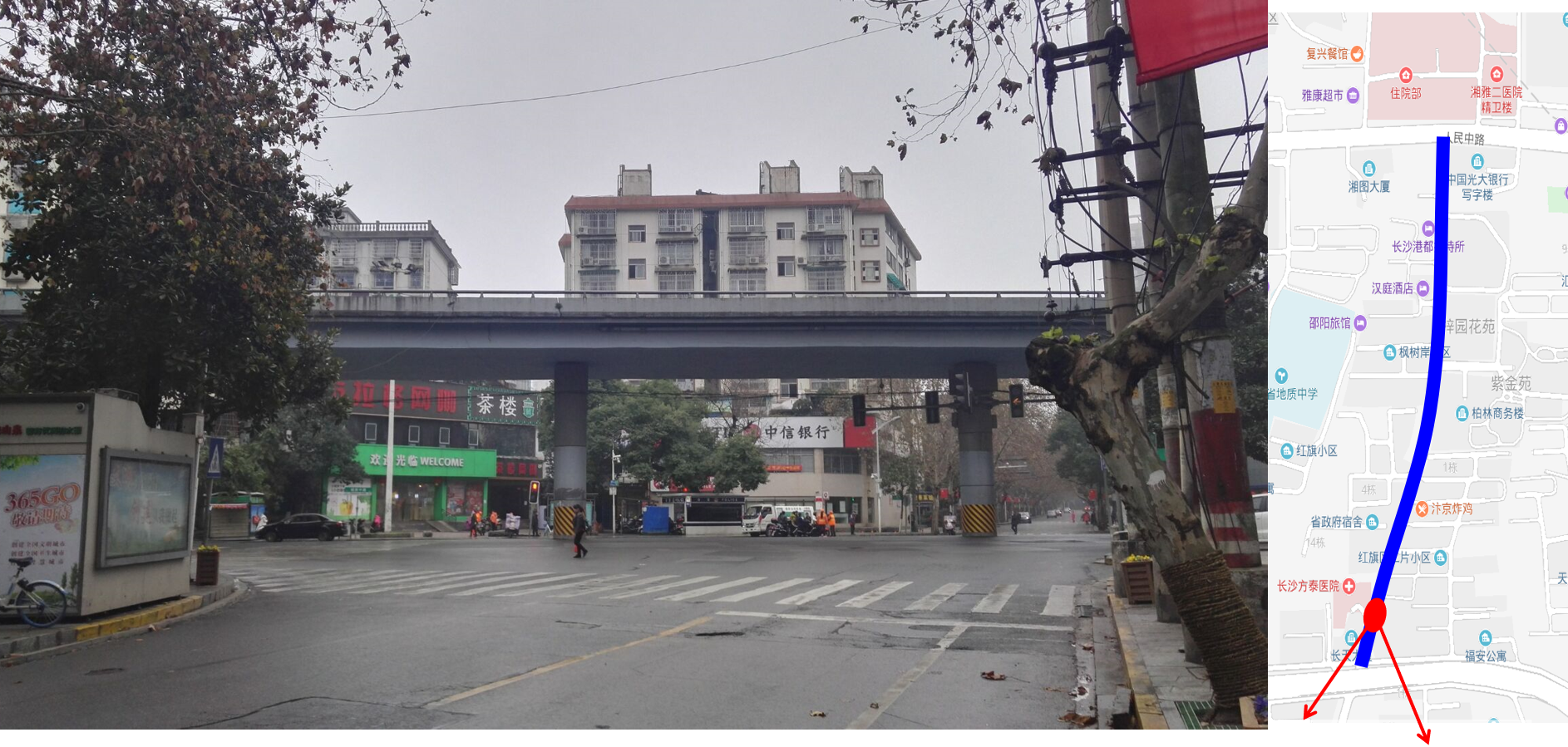 梓园路探访(湘雅附二医院—广济桥段)