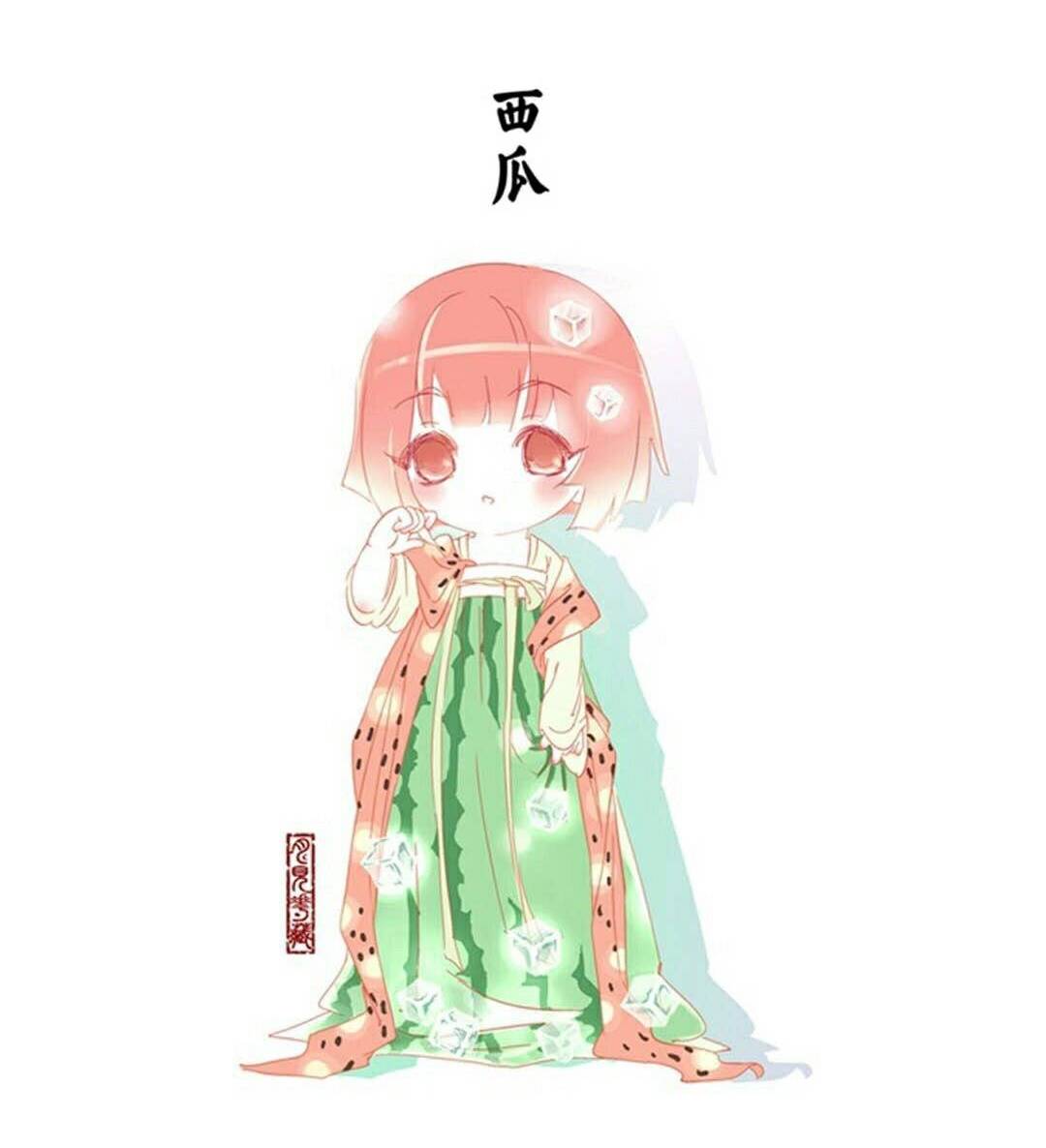 水果拟人化 汉服图片