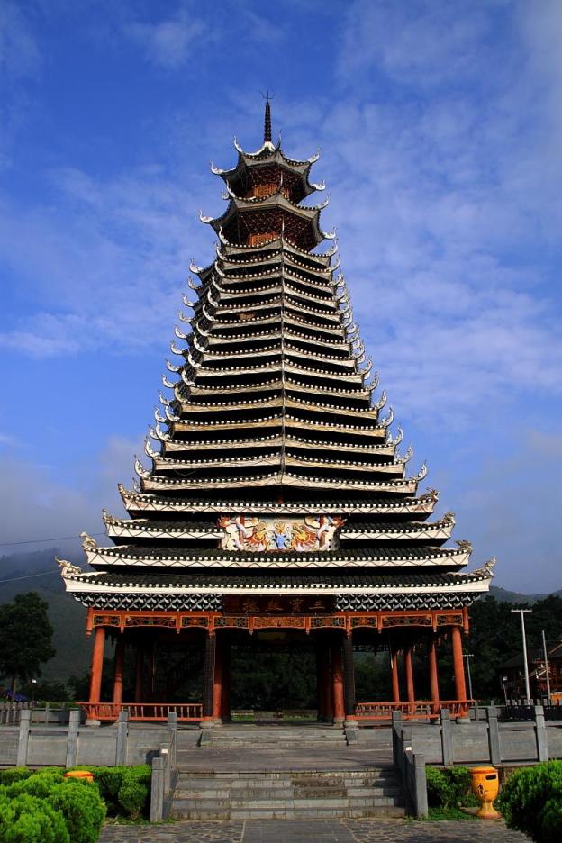 侗族地区鼓楼汇集