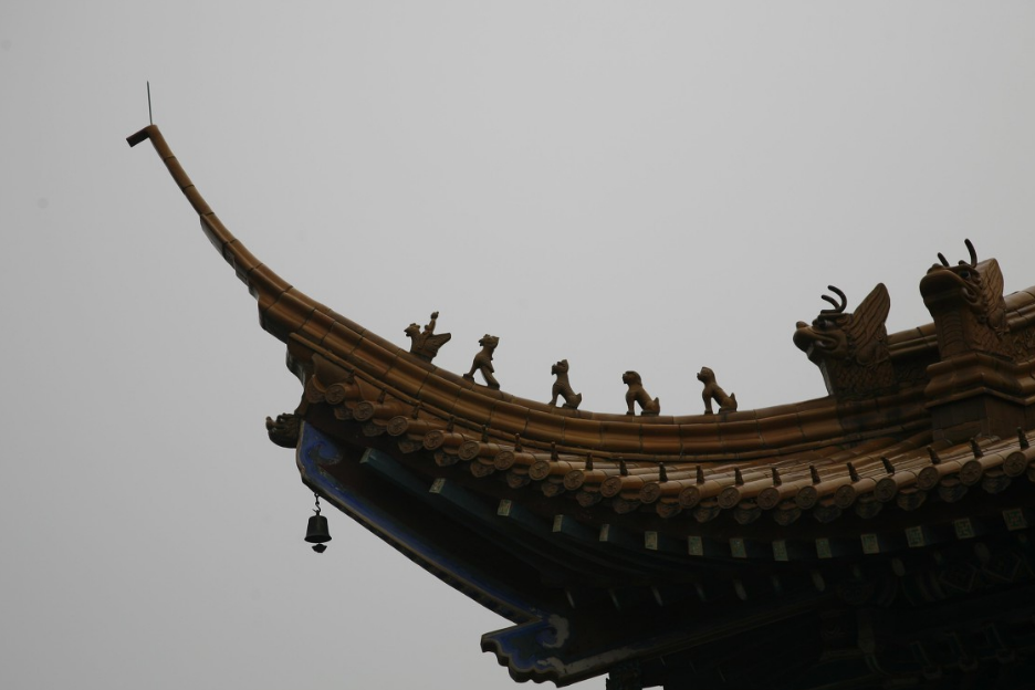 古建筑屋顶上的装饰艺术——飞檐走兽,展现着古建文化的独特魅力
