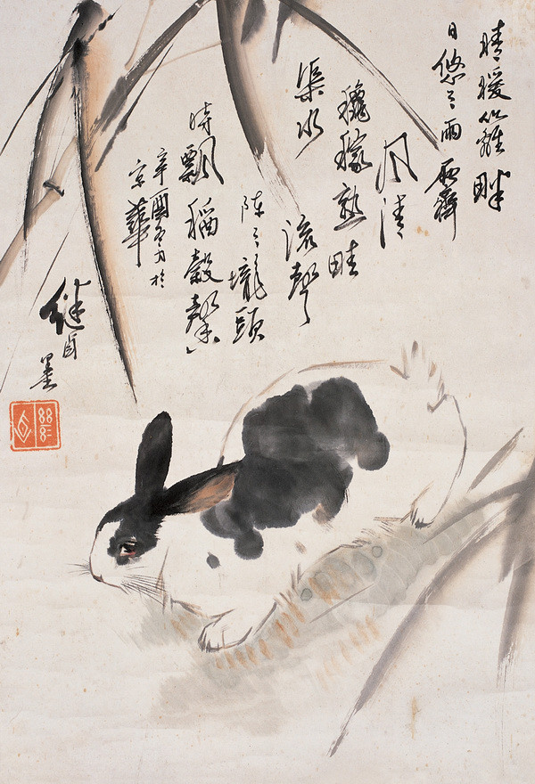位画家,画起动物来朴实简练形神兼备,刘继卤被称为中国最会画兔子的人