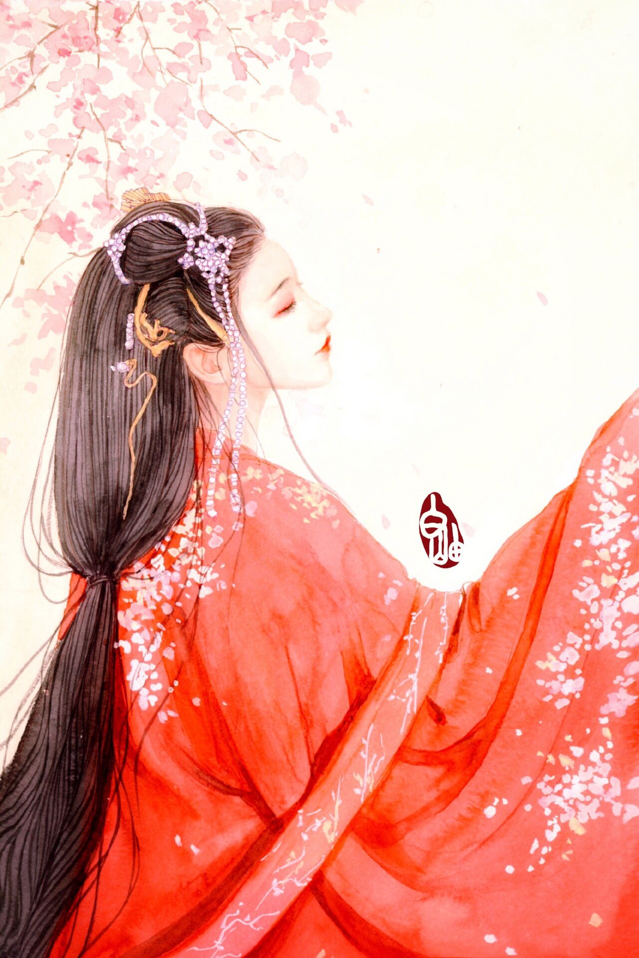 唯美二次元古风女生头像:哪有什么来日方长,不过是人