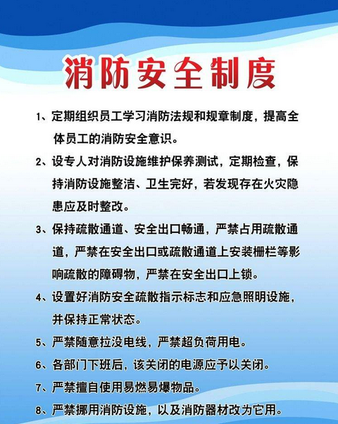 第二 消防安全制度检查