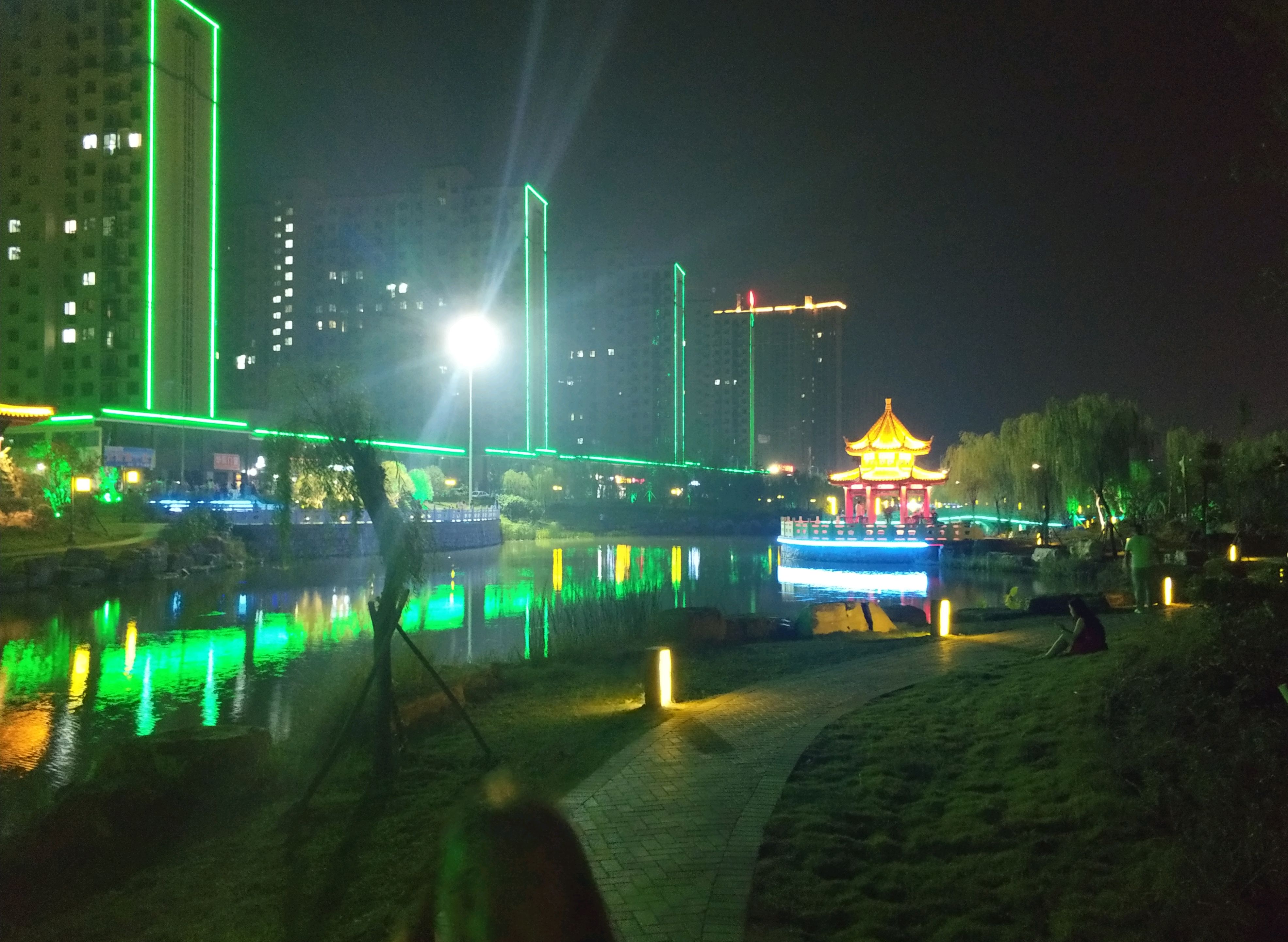息县夜景图片