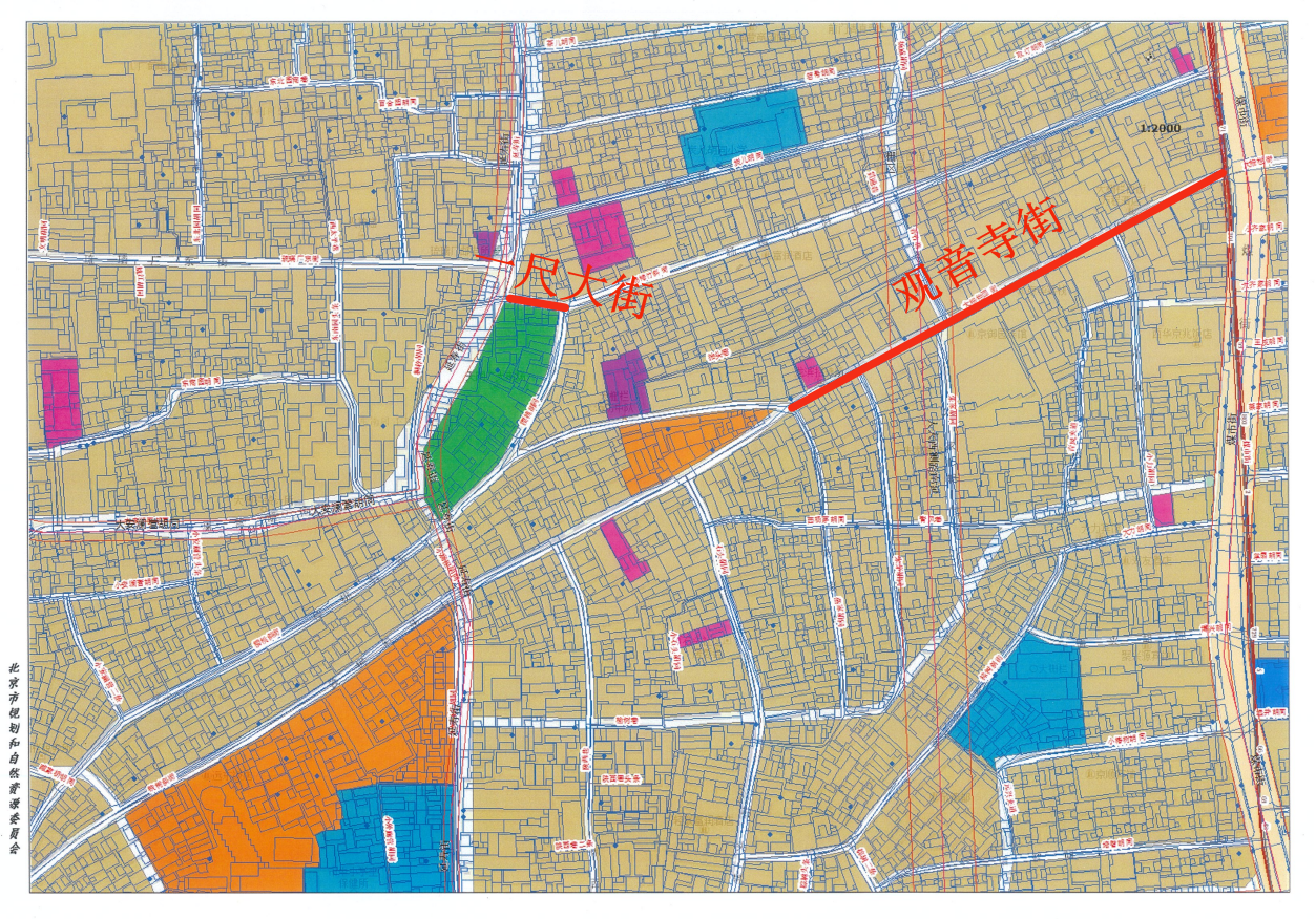 北京大栅栏两条道路拟更名,起因来自一张老地图