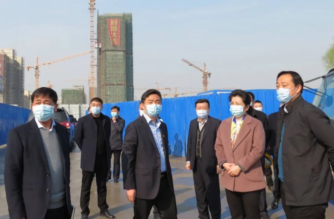 沛县县委书记李淑侠调研建筑工地扬尘管控及空气监测站点运营情况