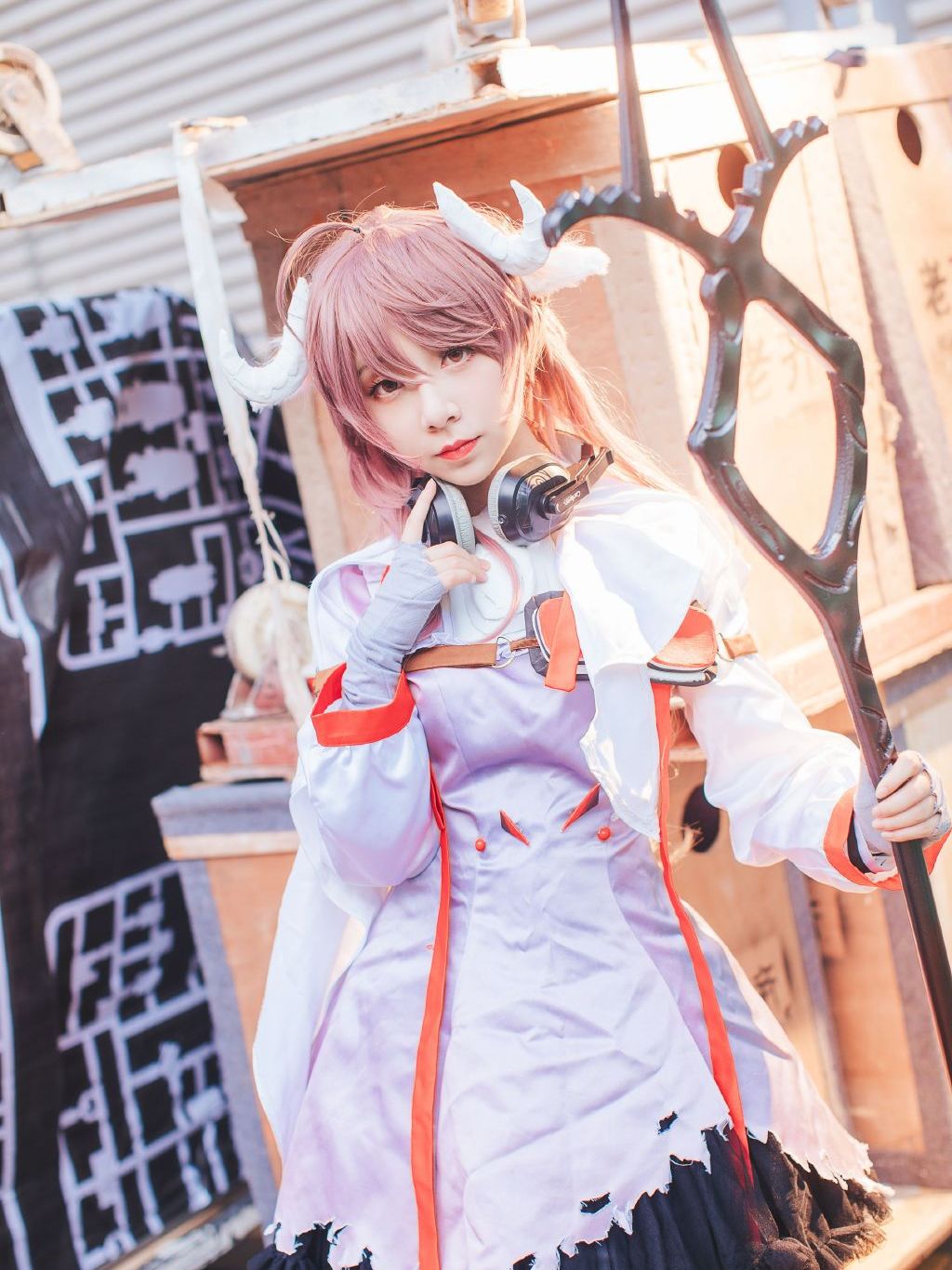 明日方舟cos:来看超可爱的小羊,有没有心动?