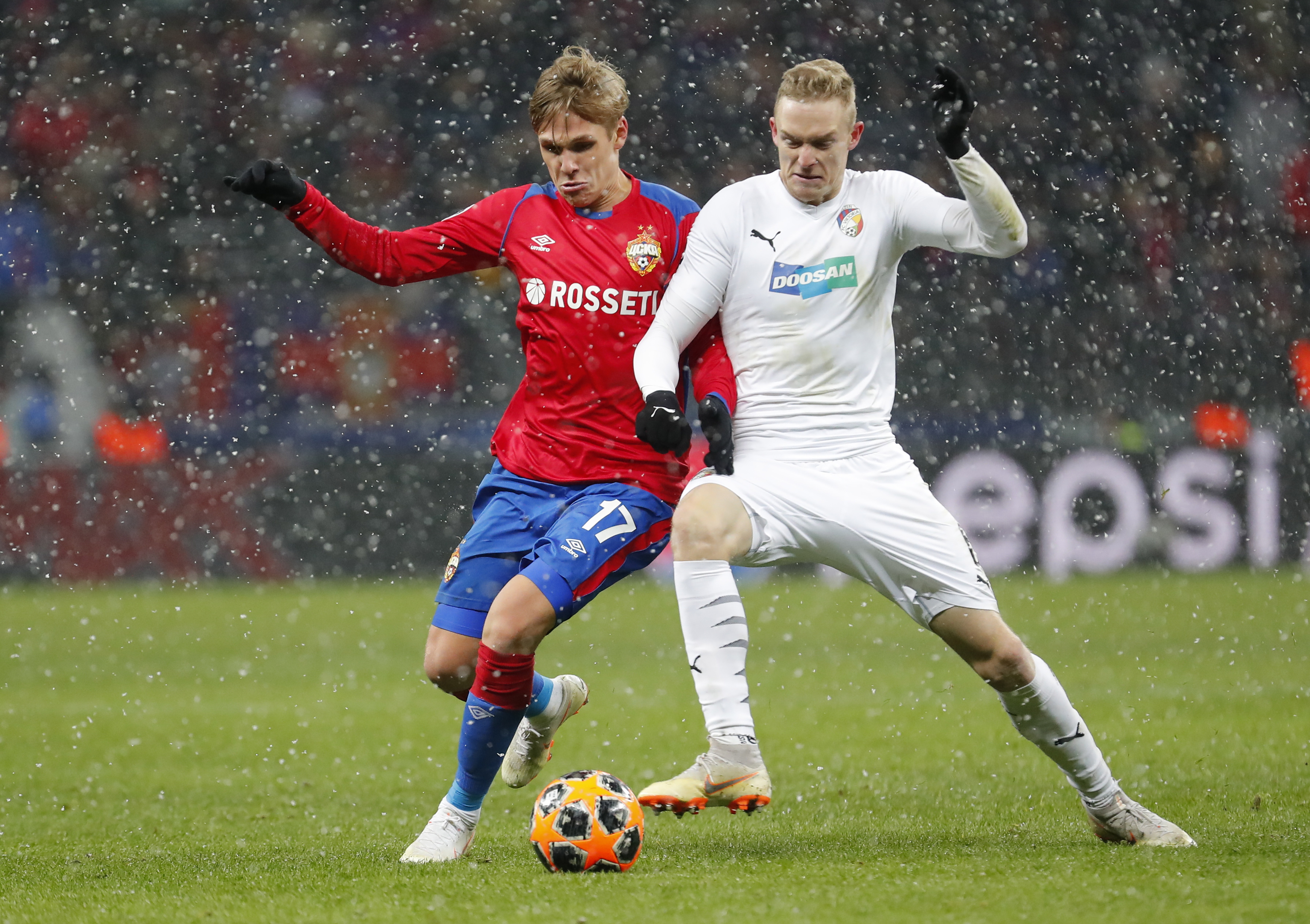 足球——欧冠联赛:莫斯科中央陆军不敌比尔森胜利