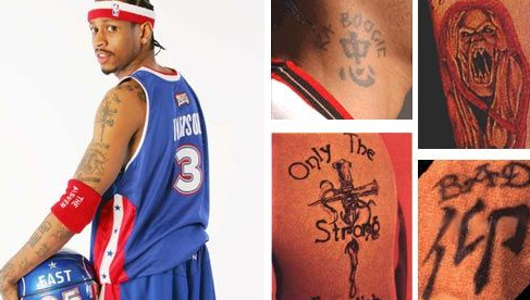 nba谁的纹身最帅?艾弗森,科比给你答案