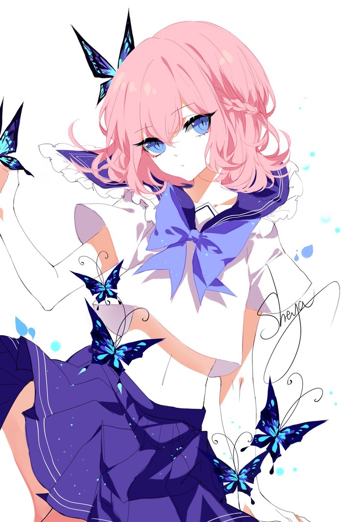 人物彩绘,一组清新梦幻的小姐姐,色调看起来太舒服了