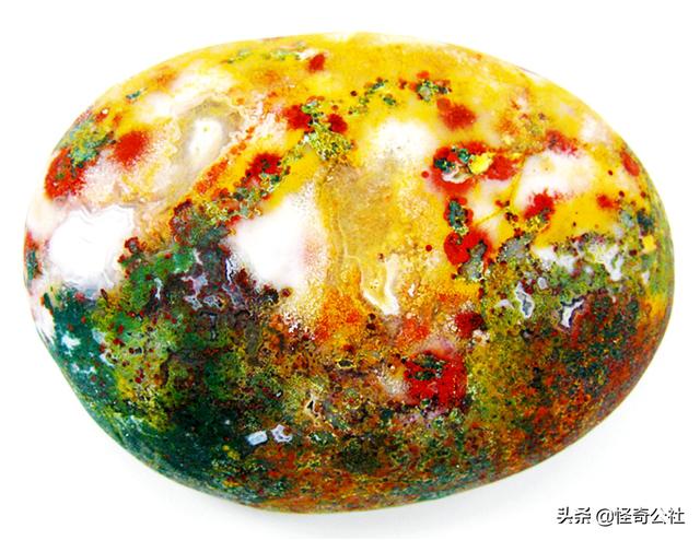 雨花石每日精选:天花乱坠,红花开在天空,色彩有跳动之感