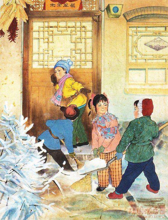 上世纪六七十年代这些贴在墙上的老年画,还有谁记得