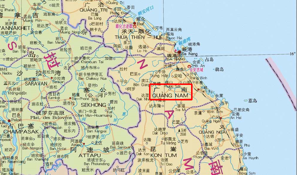 越南广治省地图图片
