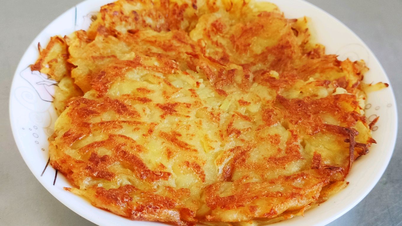 土豆丝饼,这样做,好吃又简单