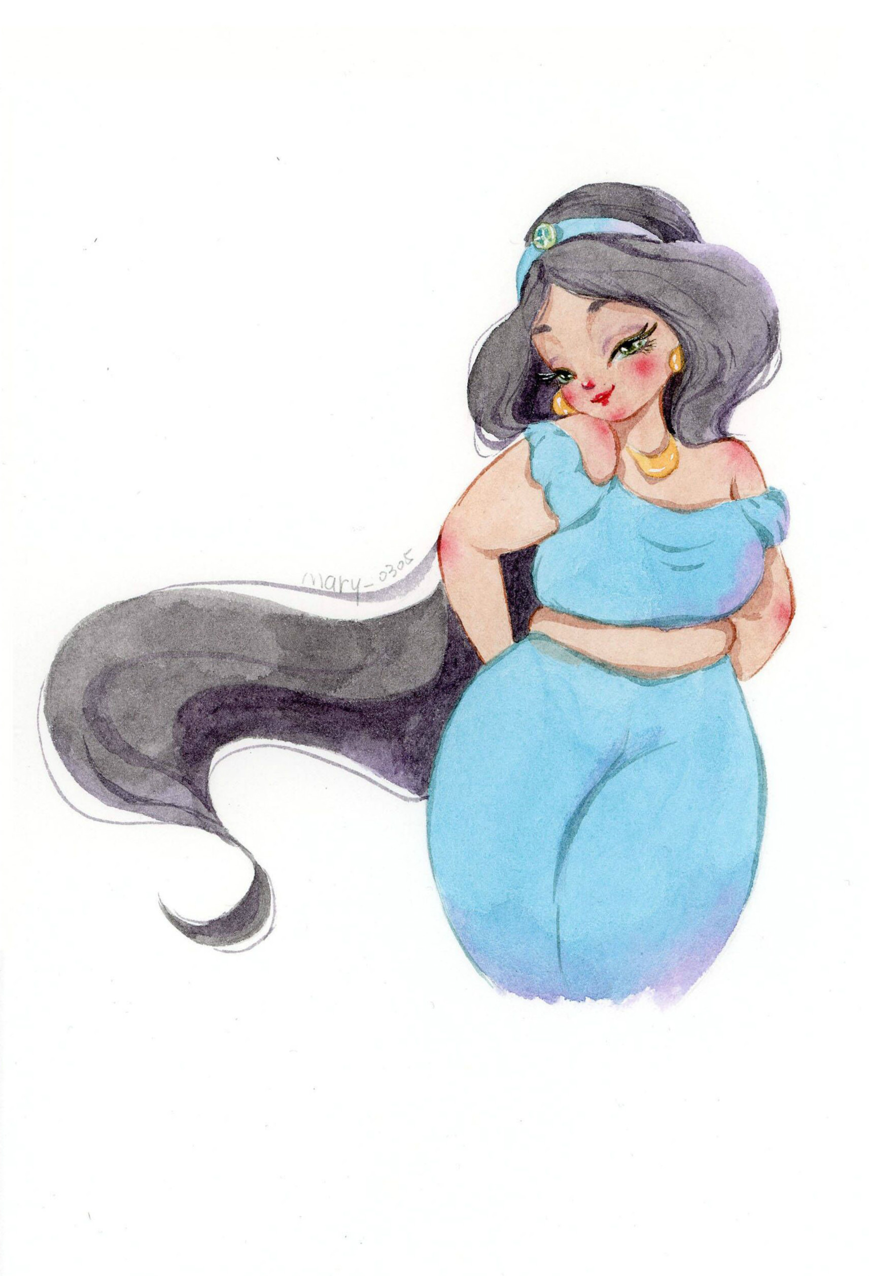 迪士尼公主系列,胖胖的也超可爱,你都认得出她们?