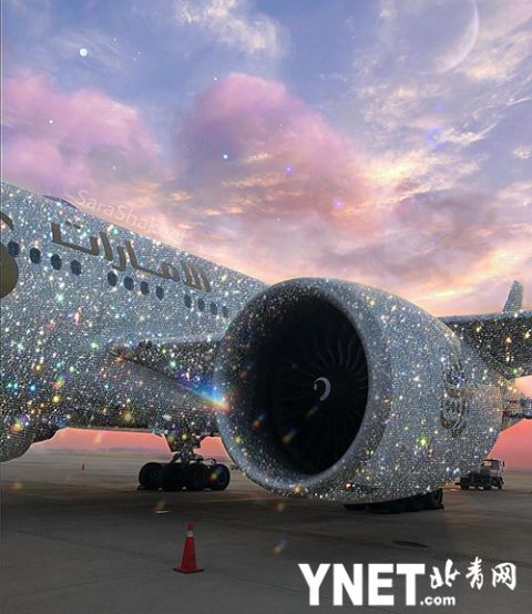 闪瞎眼!镶满钻石的阿联酋"土豪"飞机竟然只是个艺术品?