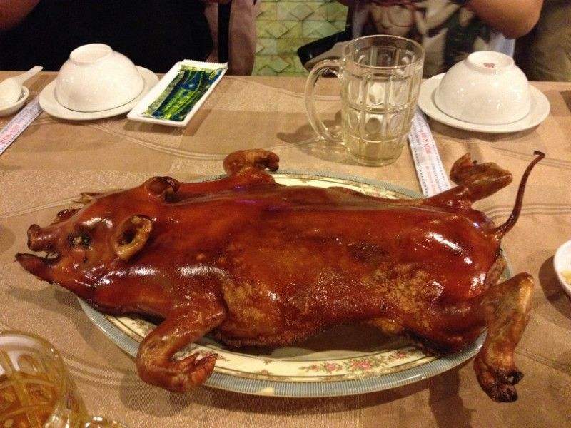 越南吃一整只"烤乳猪,将近30斤,吃完结账时:以为看错账单了