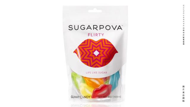 莎拉波娃的时尚创意糖果食品包装设计