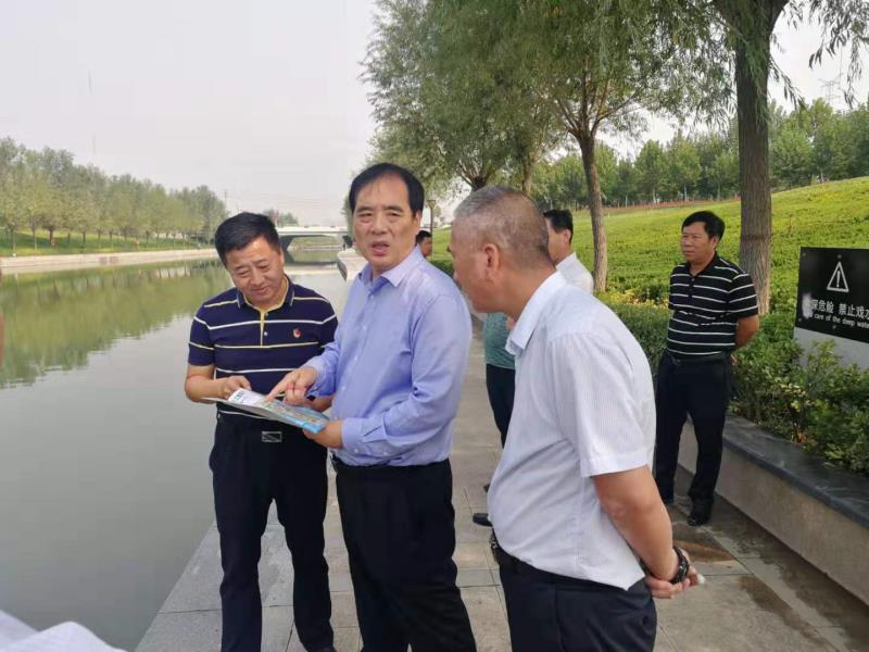 樊福太书记带队到前程办事处调研生态水系情况