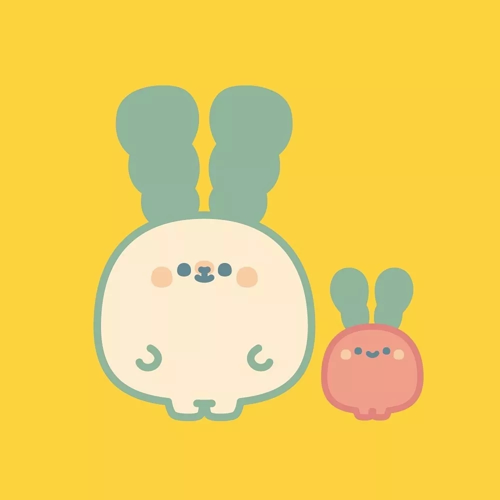 哇,萌到流鼻血了!卡通手绘小插画,太适合做头像了吧!