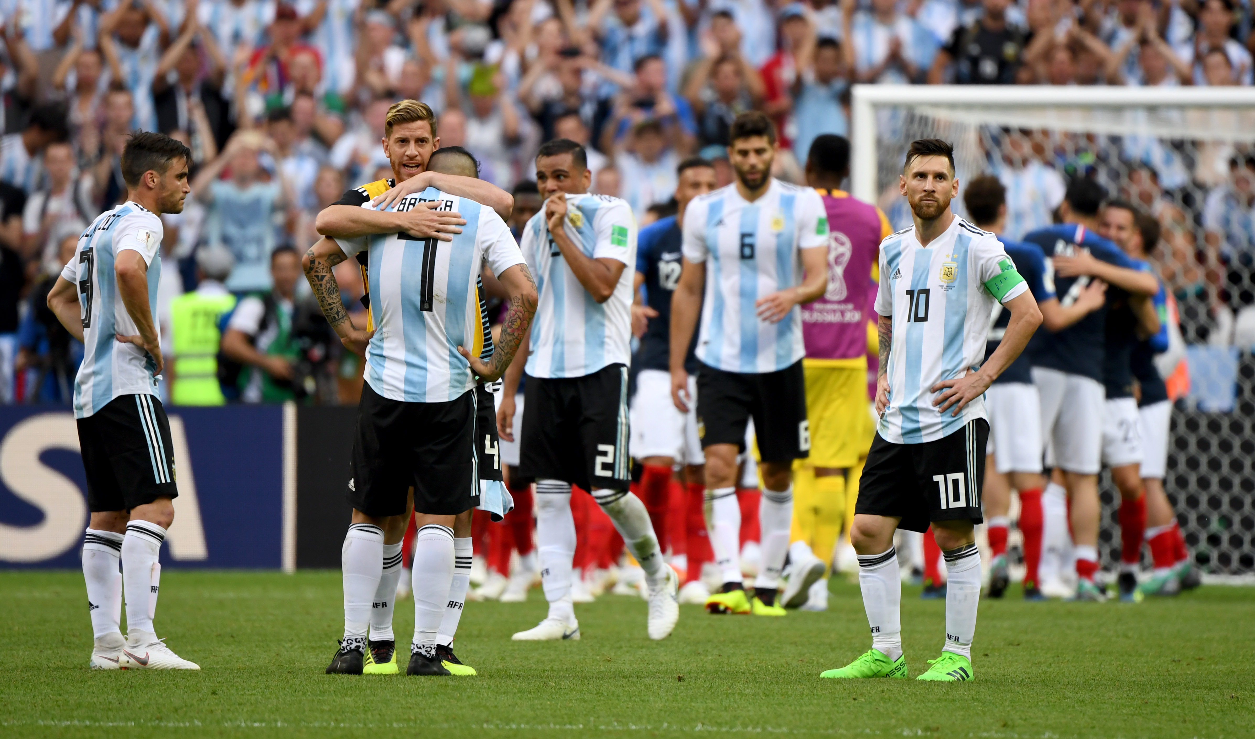 足球——八分之一决赛:阿根廷队告别世界杯(5)