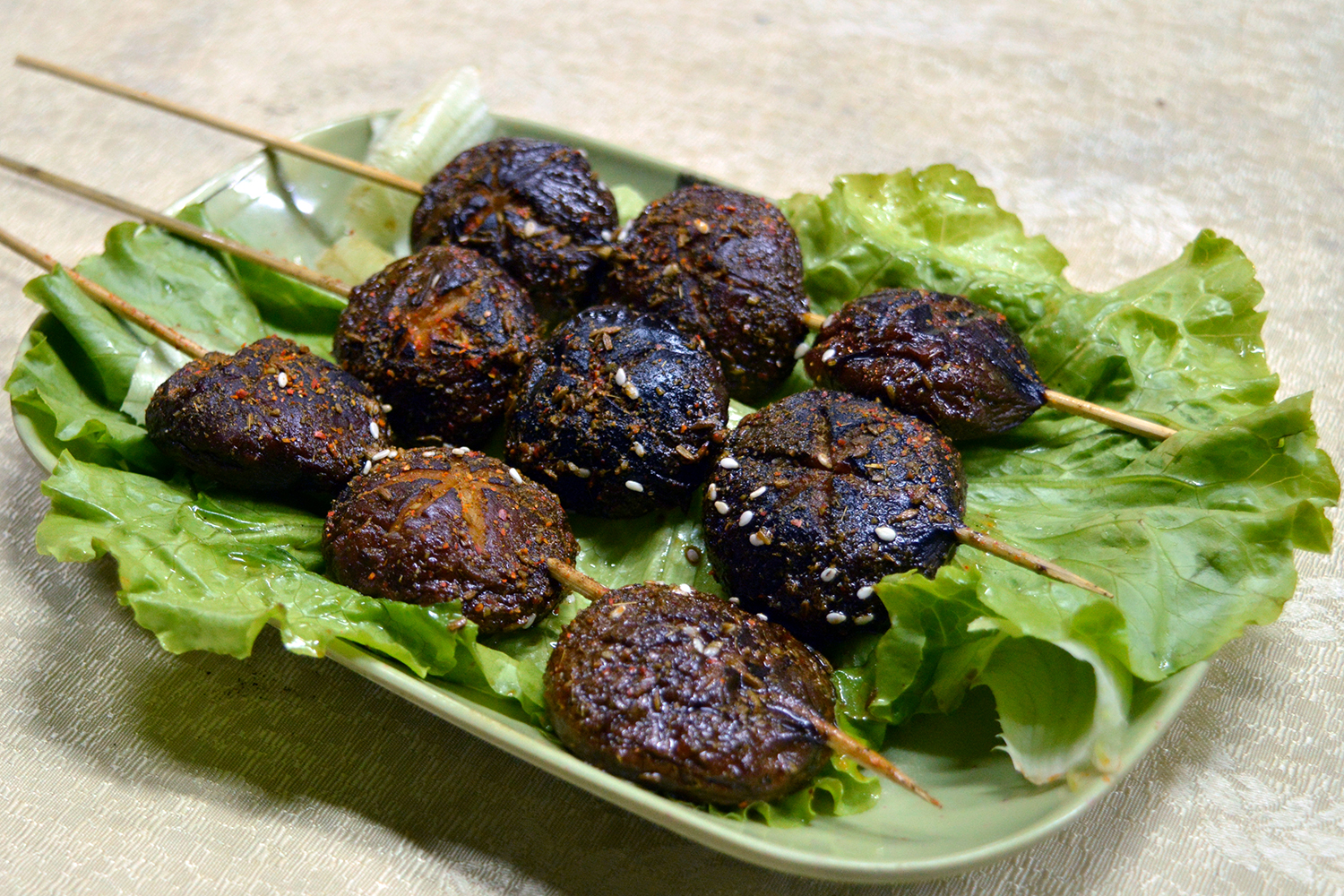 每日推荐六道美味烧烤:烤香菇