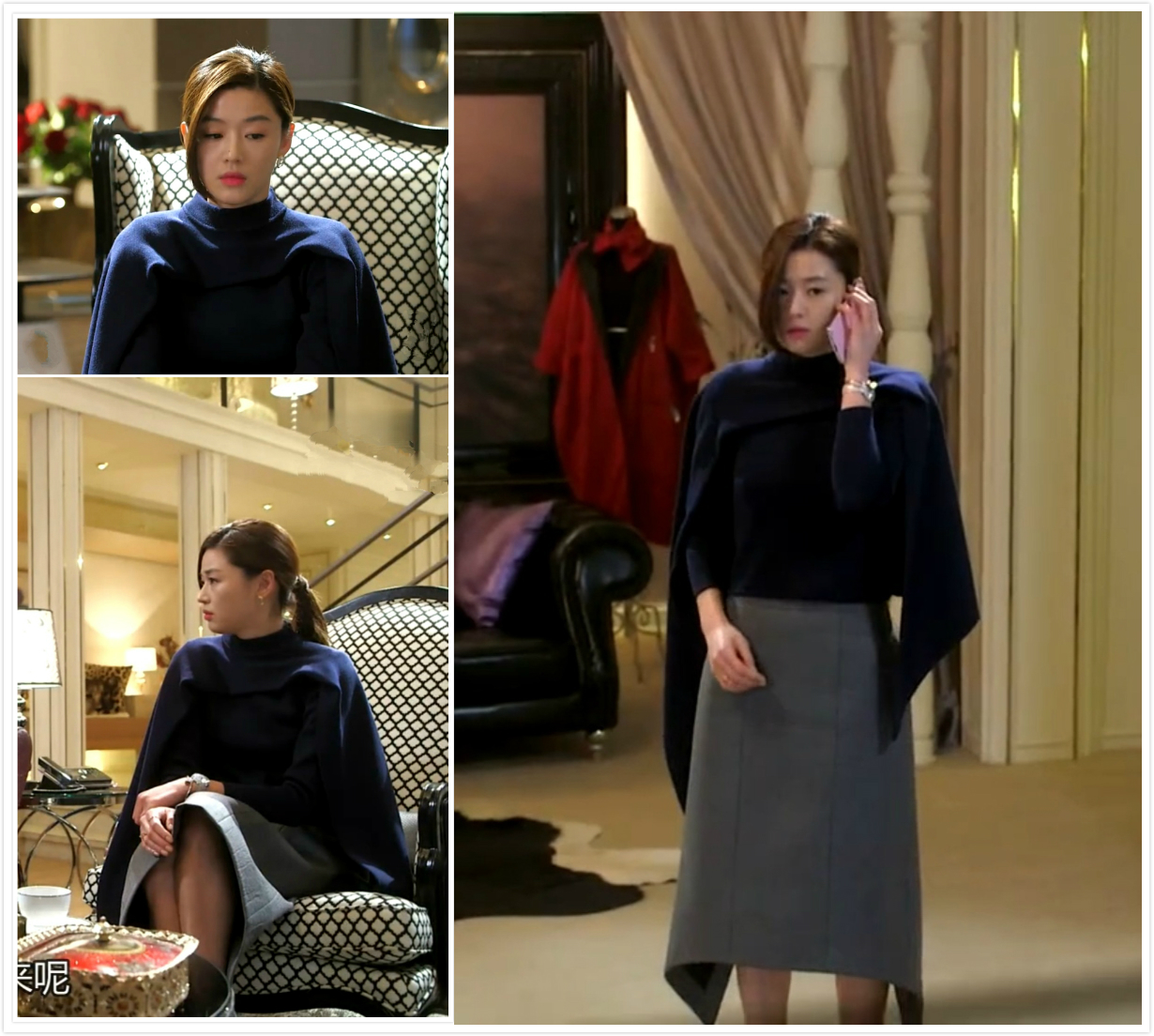 重温《来自星星的你》发现千颂伊的穿搭依旧很时尚高级!