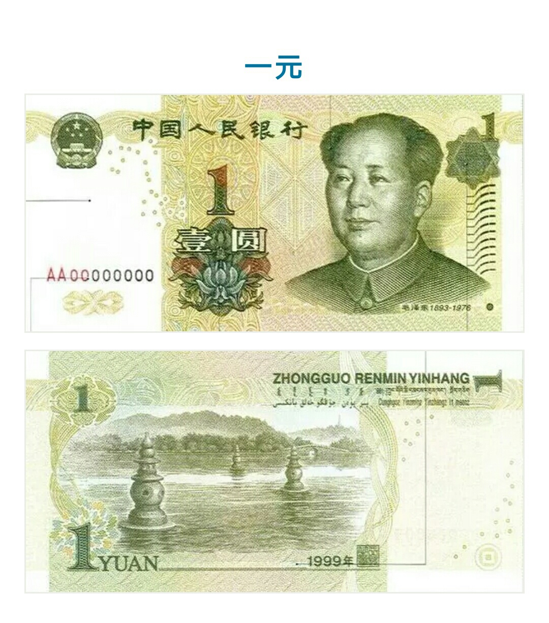 中国第五套人民币