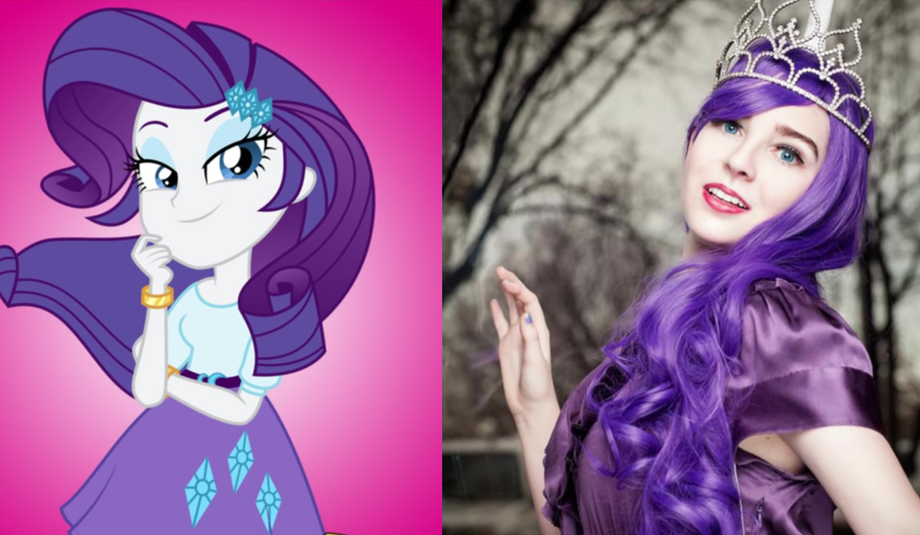 当《小马国女孩》变成真人cos,瑞瑞妩媚妖冶,余晖烁烁霸气十足