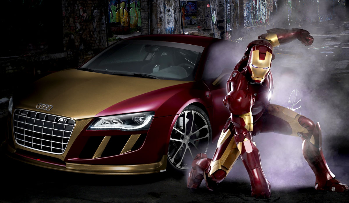 e-tron gt在洛杉矶车展亮相;并且邀请了好莱坞明星,钢铁侠扮演者