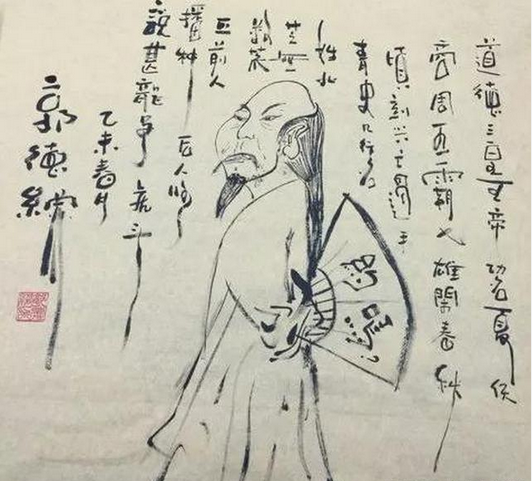 郭德纲不但在相声界独具幽默感,书法和画作也很诙谐