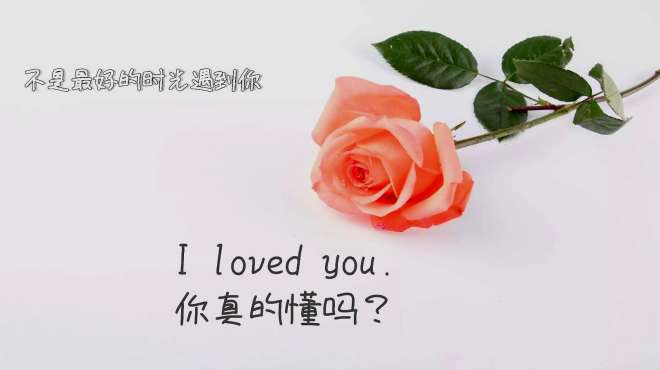 [图]I loved you 你翻译对了吗？