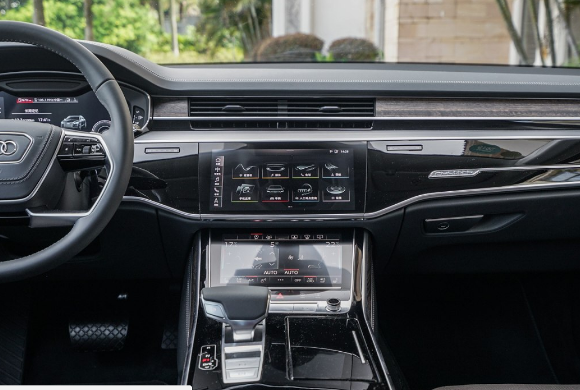别具匠心,奥迪a8 2018款 a8l 55 tfsi quattro尊贵型,中控台