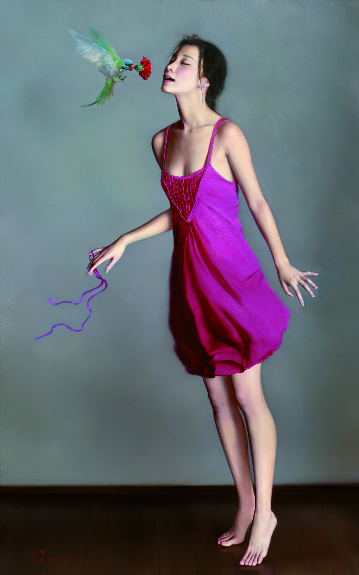 鲛人艺术分享 ▏油古典绘画大师李贵军女性人物画像欣赏