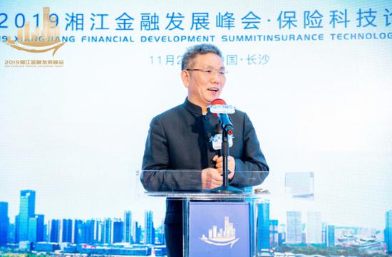王绪瑾出席2019湘江金融发展峰会保险科技论坛并发言