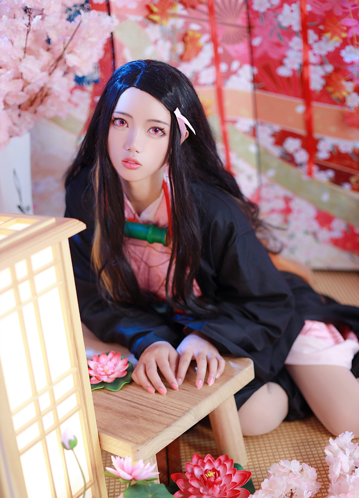 cosplay:这位灶门祢豆子的颜值很高呢