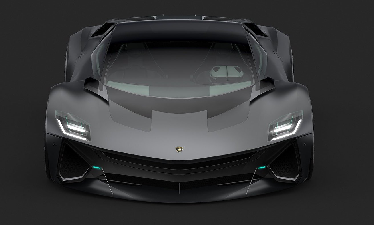 兰博基尼vega概念跑车,科幻感十足.是一款未来感很的超级跑车.