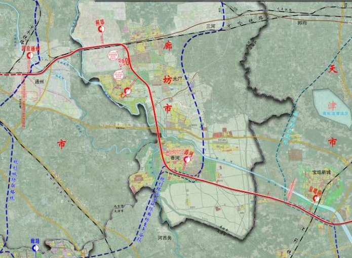 河北香河县最新规划图图片
