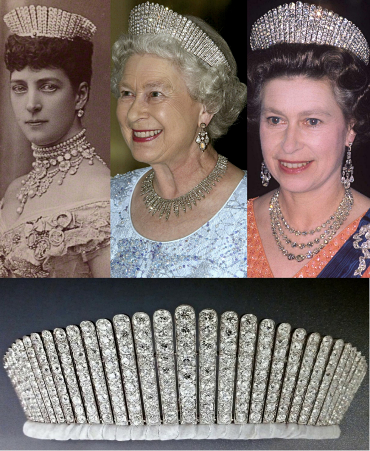 王冠也撞款:带你看欧洲王室的豪华钻石流苏王冠,英女王的最华丽