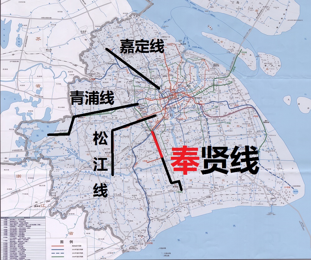 上海轨道交通5号线奉贤新城站是第4个新城站,也让线路更像奉贤线